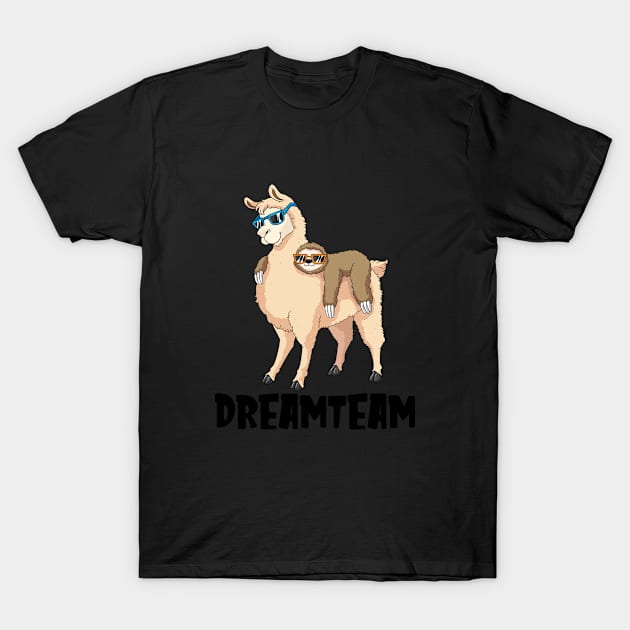 Lama Dreamteam Llama Squad T-Shirt by bigD